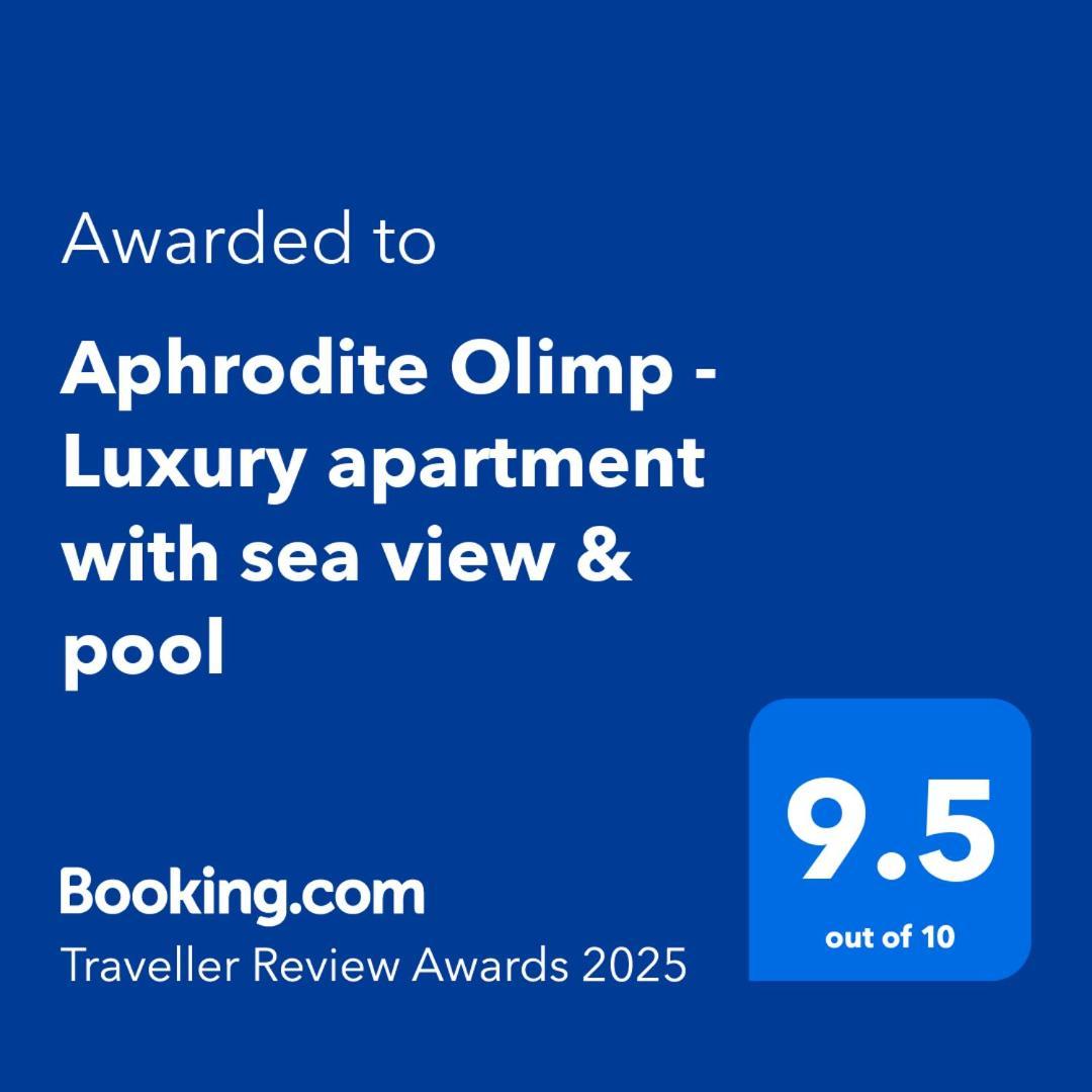 Aphrodite Olimp - Luxury Apartment With Sea View & Pool Exteriör bild